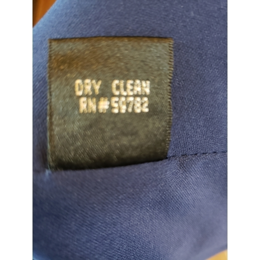 Adrianna Papell Navy Blue Sleeveless Tiered Mini Shift Dress - Picture 10 of 11